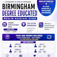 Exclusive Degree Educated Professionals Muslim Marriage Event at Tipu Sultan Majestic Dining