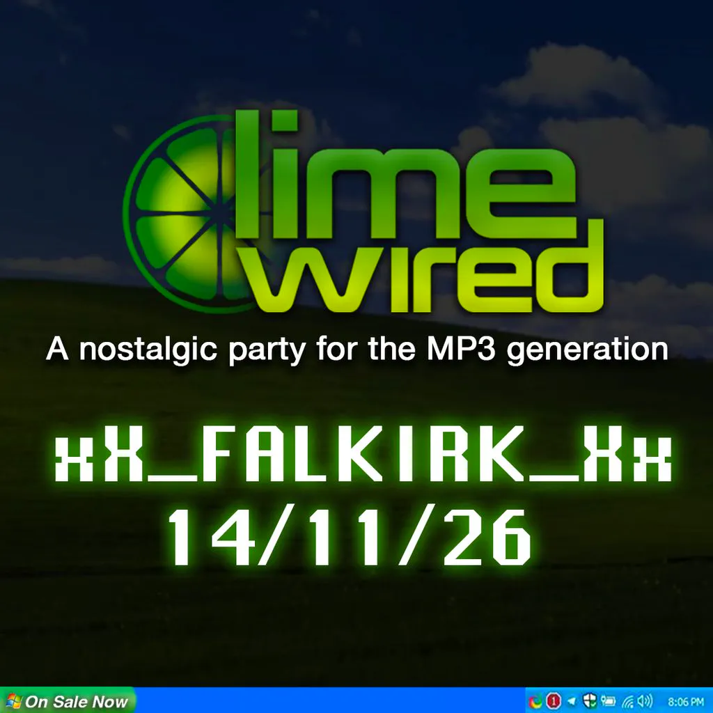 LIMEWIRED: A 2000s Nostalgia Party - Falkirk at City Falkirk