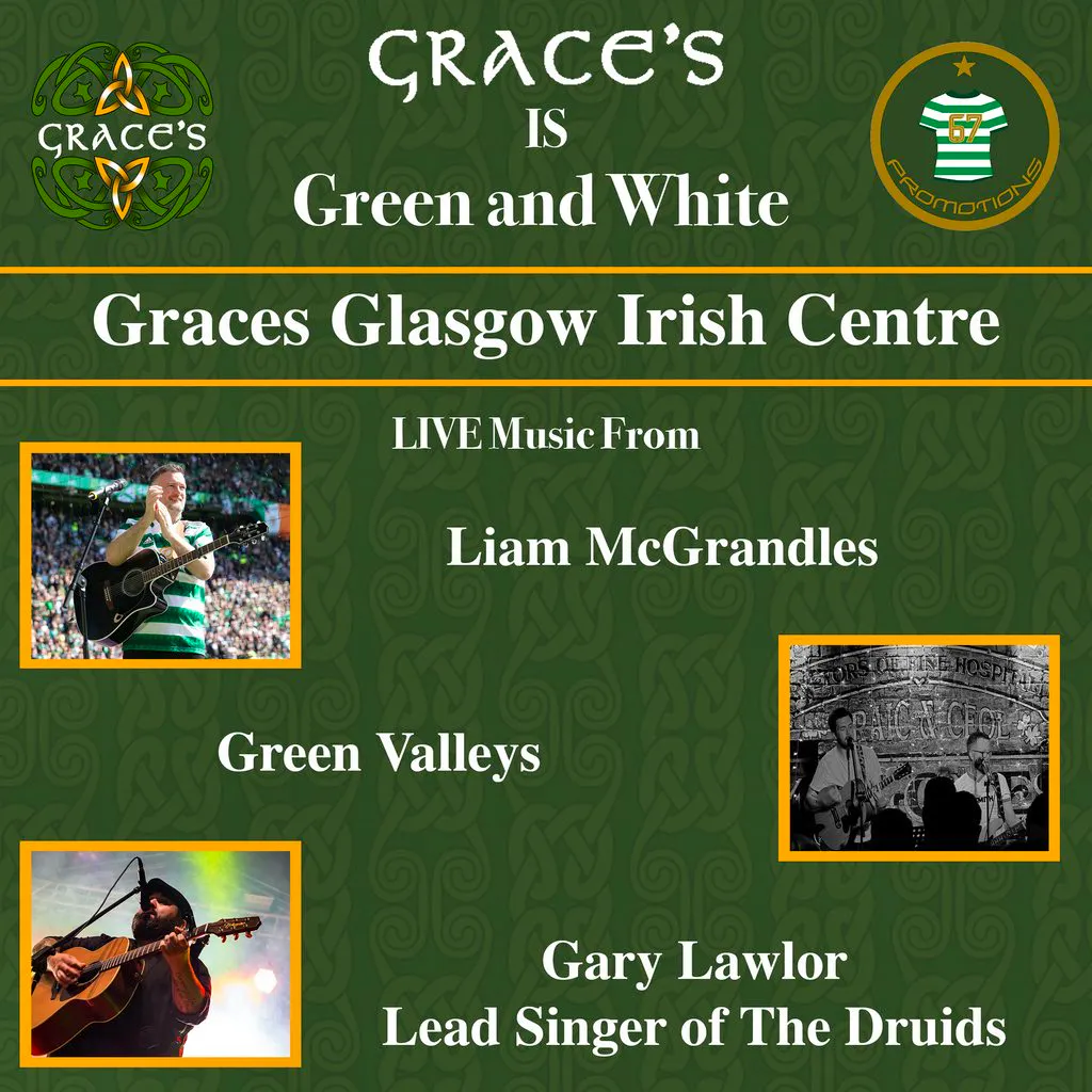Grace's is Green & White at Grace's Irish Centre