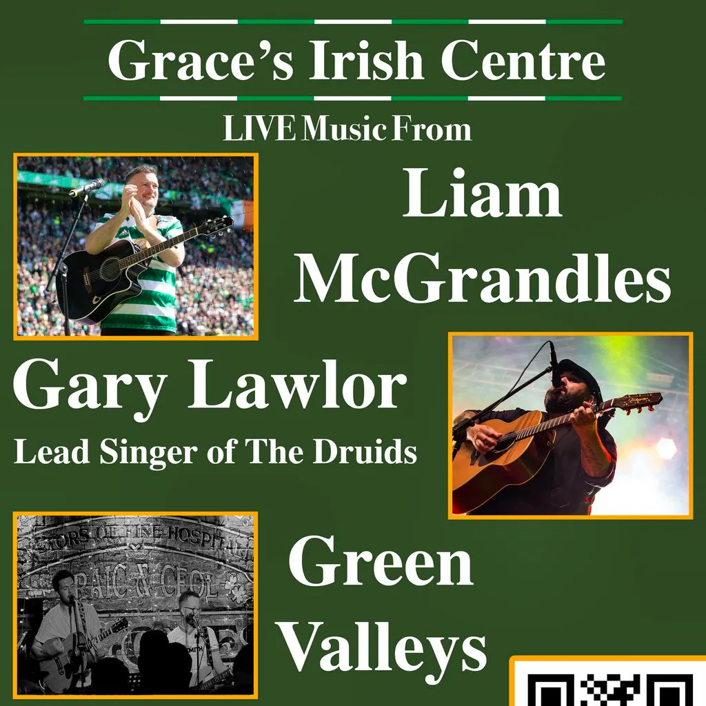 Grace's is Green & White at Grace's Irish Centre
