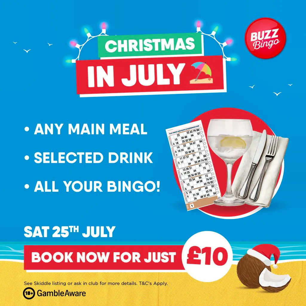 Xmas In July Night Out 25/07 - Buzz Bingo Plymouth Charles Cross at Buzz Bingo Plymouth