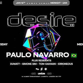 Desire - WEEKLY THURSDAY After Party - Paulo Navarro