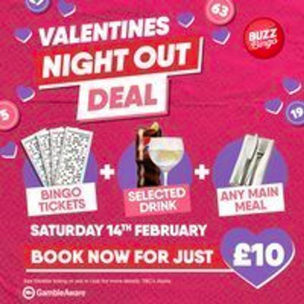 Valentines Day Deal - Buzz Bingo Blackburn at Buzz Bingo Blackburn
