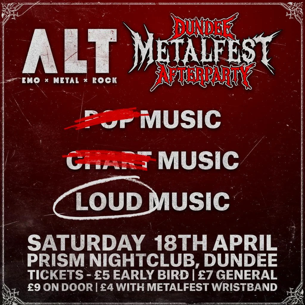 ALT Metalfest Afterparty at Prism Dundee