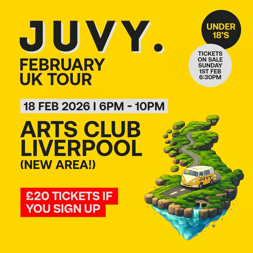 JUVY Under 18s - Feb Tour - Wednesday 18th February - LIVERPOOL at Arts Club