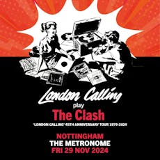 London Calling 'Play the Clash' at Metronome 