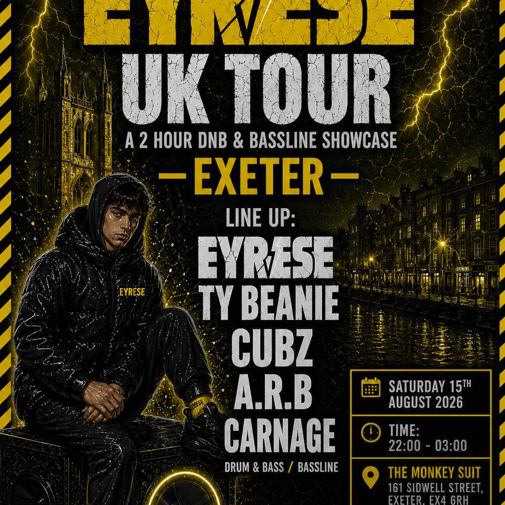 EYRESE UK TOUR 2026: Exeter The Monkey Suit at The Monkey Suit