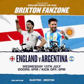England Fanzone Brixton: England VS Argentina (Semi Final) !!!