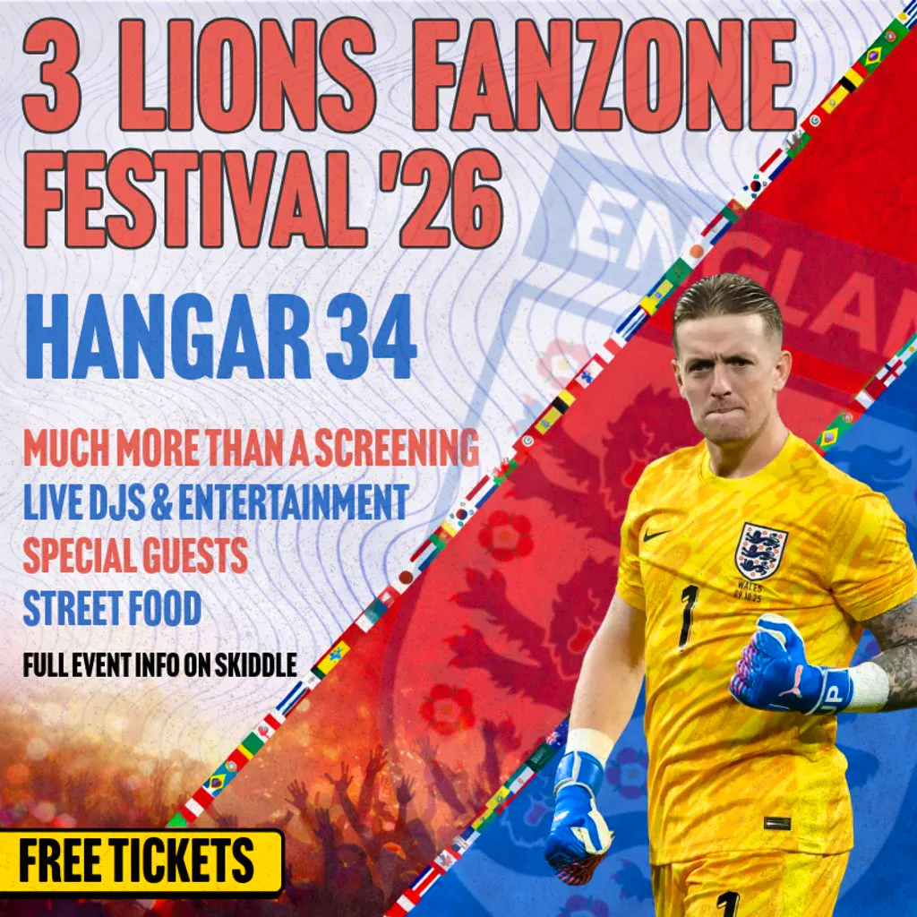 3 Lions Fanzone Festival: England vs Ghana at Hangar 34