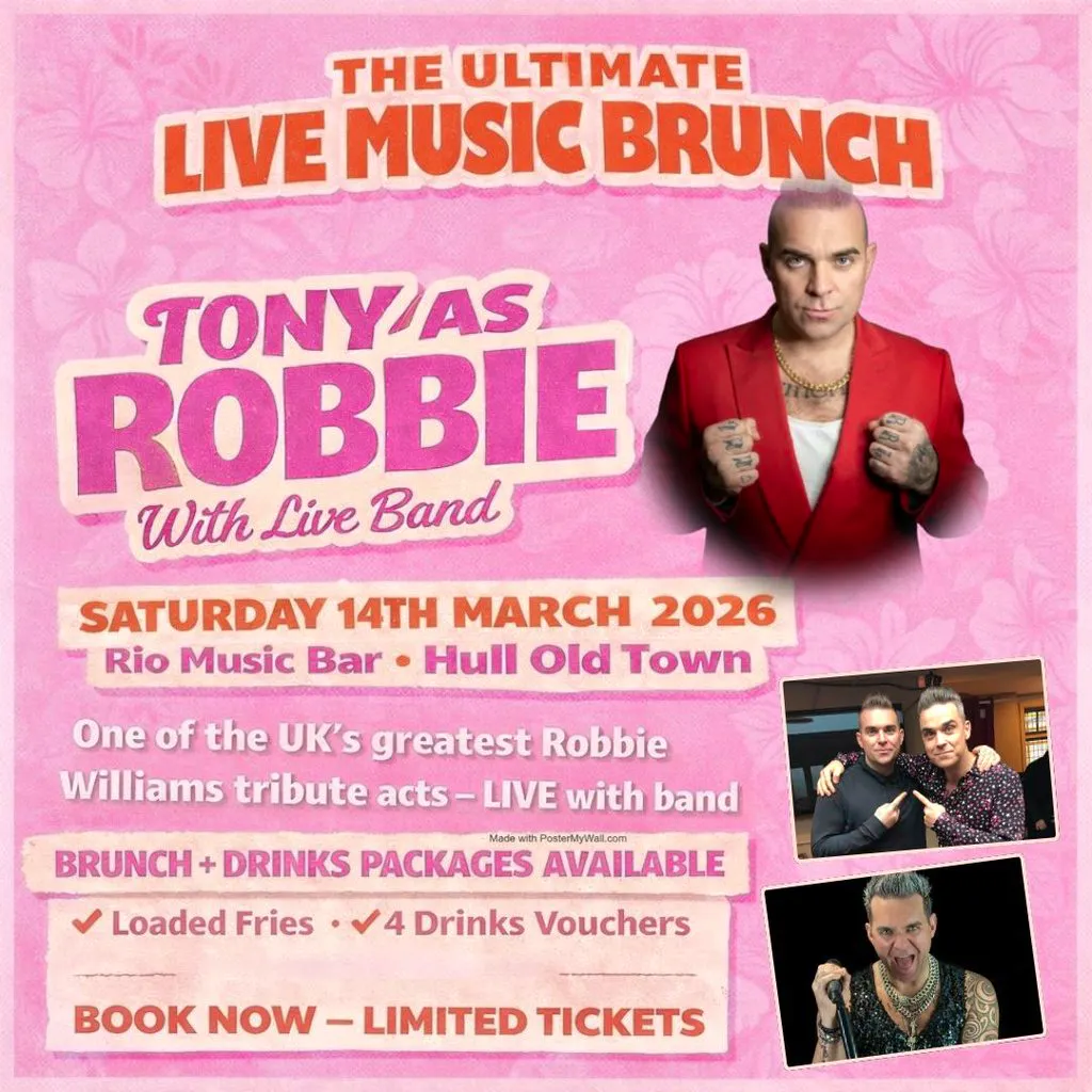 Live music brunch- with Tony as Robbie at Rio Music Bar