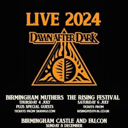 Dawn After Dark Tickets | Muthers Studio Birmingham  | Thu 4th July 2024 Lineup