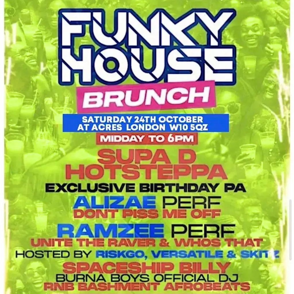 Funky house brunch at Acres London