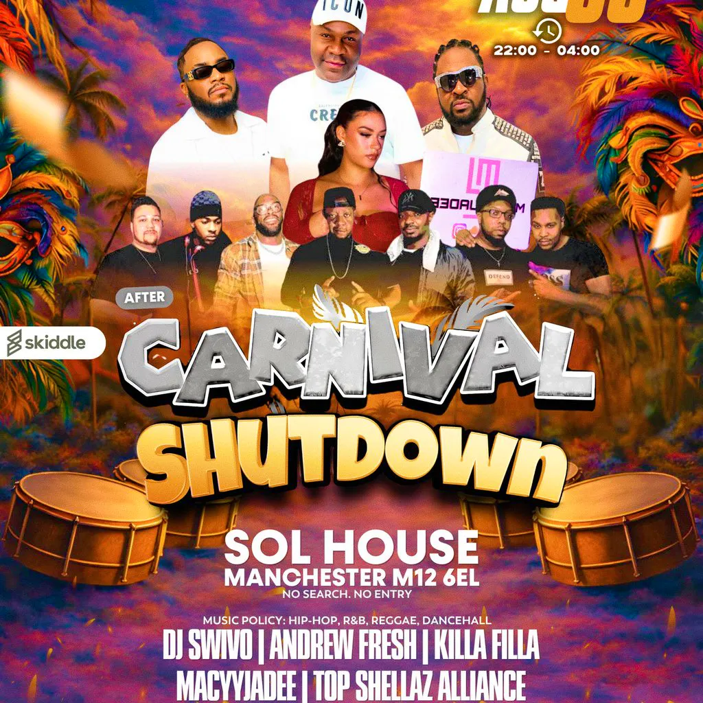 Carnival Shutdown at Sol House Manchester