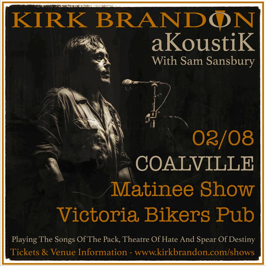 Kirk Brandon Acoustik with Sam Sansbury at THE VICTORIA BIKERS PUB