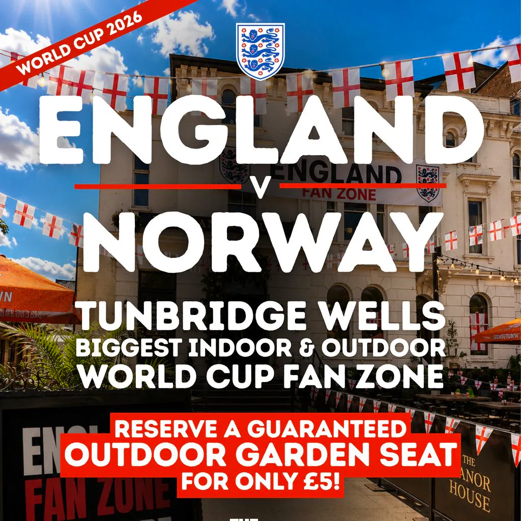 England v Norway: World Cup Fan Zone | Tunbridge Wells at The Manor House Tunbridge Wells