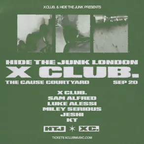 X CLUB. present HIDE THE JUNK