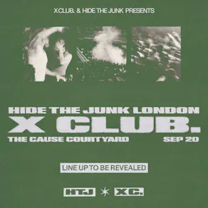 X CLUB. present HIDE THE JUNK