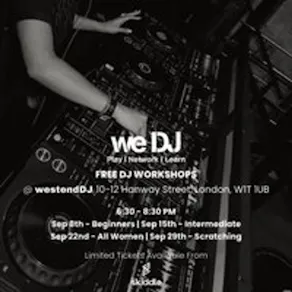 we DJ FREE DJ Workshops In September - Intermediate