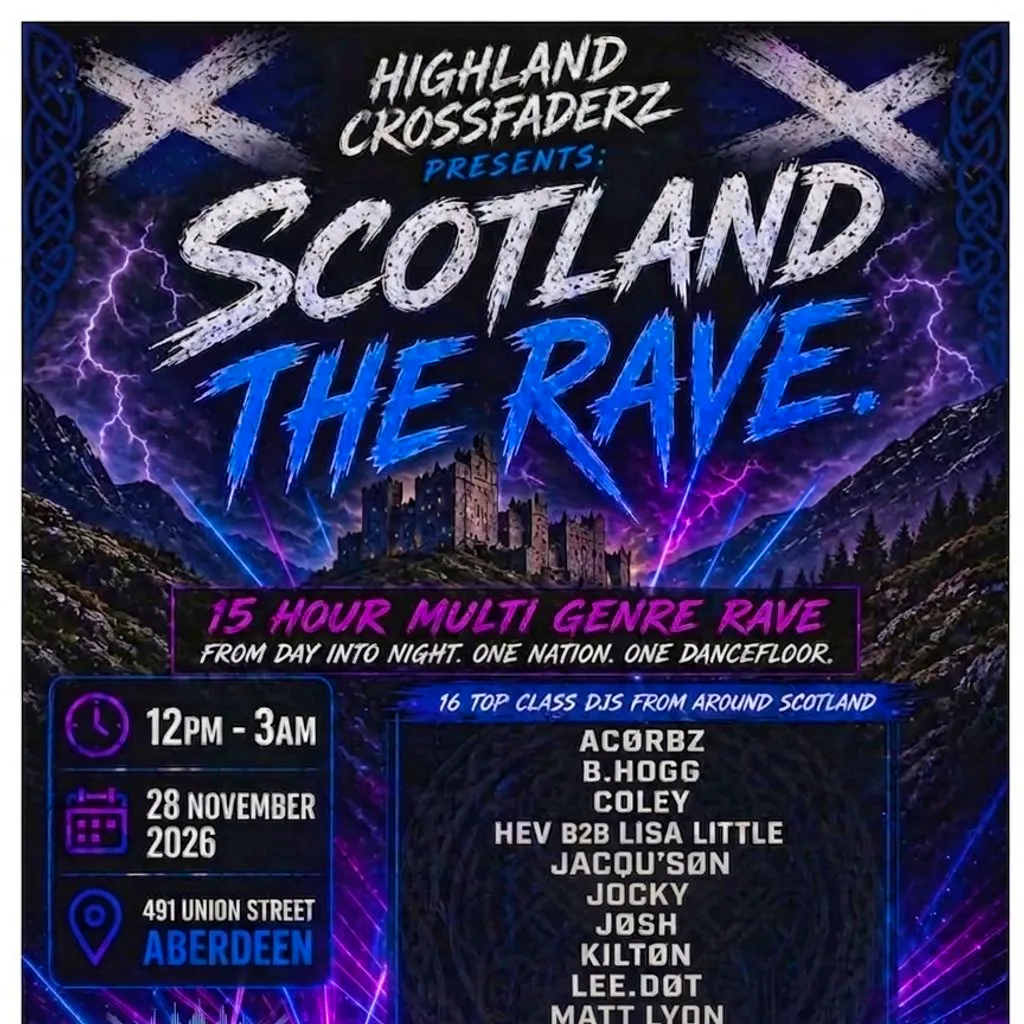 Highland Crossfaderz Presents - Scotland The Rave at 491 Union Street