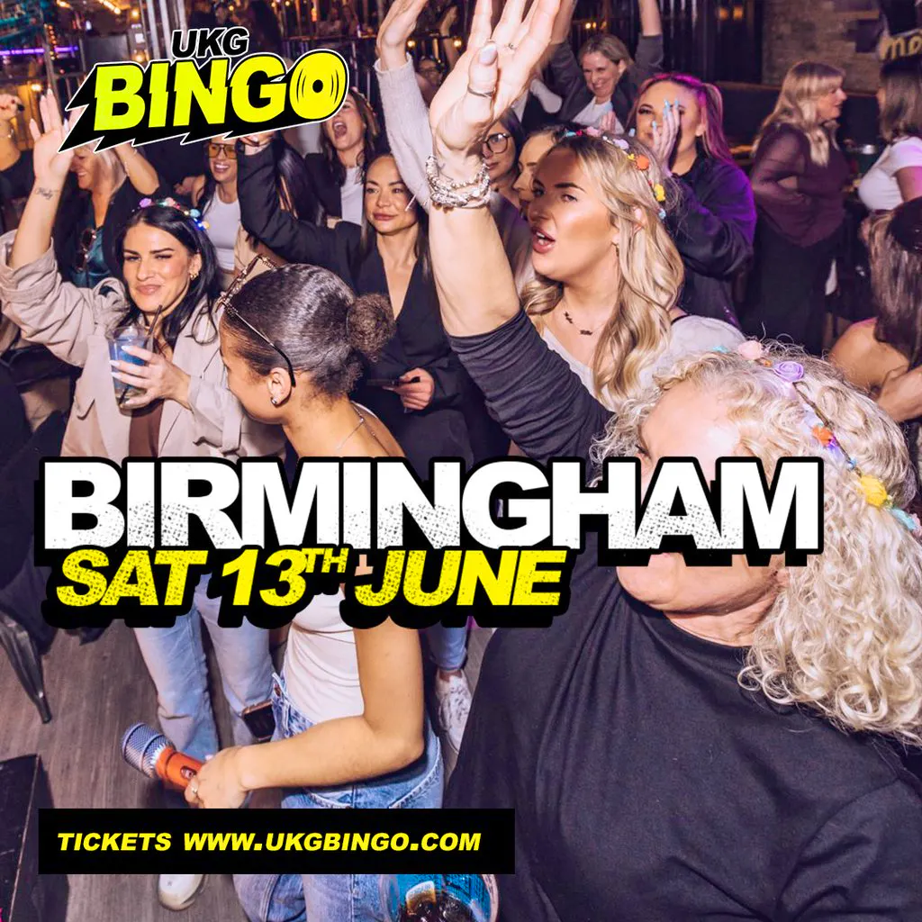 UKG Bingo Sat 13th June Birmingham at The Rainbow Pub Digbeth