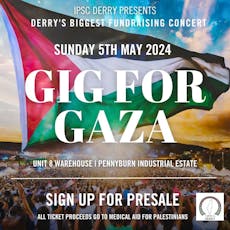 Gig for Gaza at UNIT 8 WAREHOUSE, DERRY