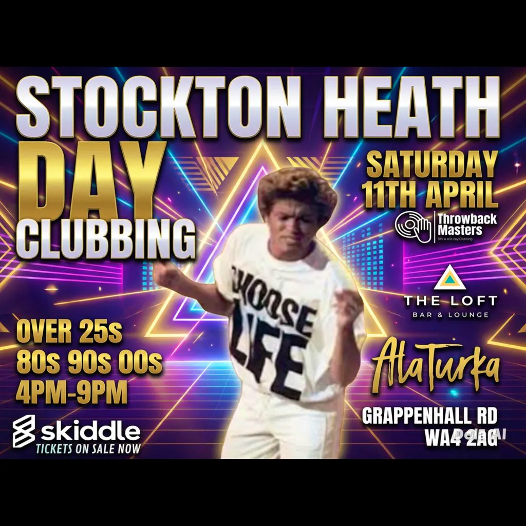 Throwback Masters Stockton Heath Over 25s Day Clubbing Event at A La Turka