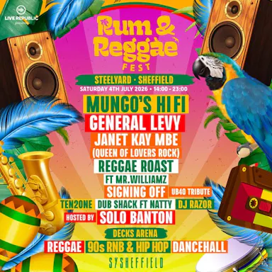 Rum & Reggae 2026 | SteelYard, Sheffield — STEEL YARD