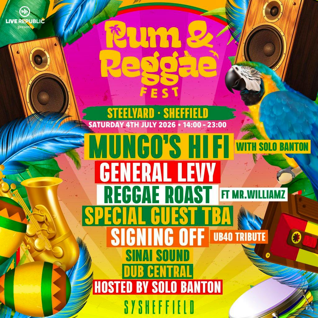 Rum & Reggae 2026 | SteelYard, Sheffield at SYSheffield (Steel Yard)