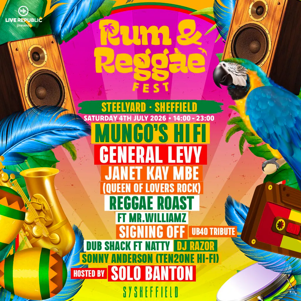 Rum & Reggae 2026 | SteelYard, Sheffield at SYSheffield (Steel Yard)