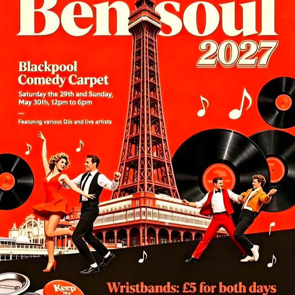 Benisoul  Blackpool  Comedy Carpet 2027....FY1 1AP at Comedy Carpet
