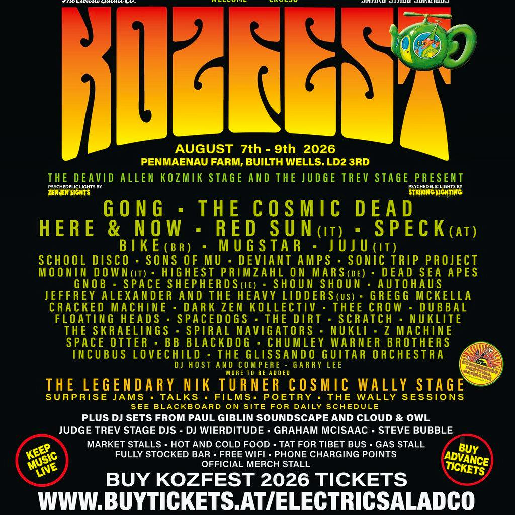 Kozfest 2026 at Penmaenau At Builth Wells
