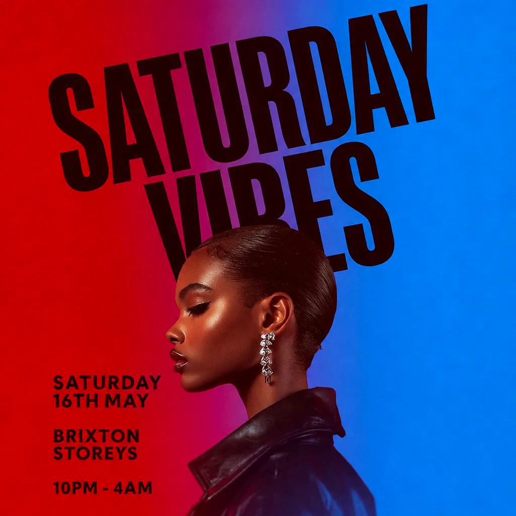 Saturday Vibes (£5 B4 Midnight With Ticket) at Brixton Storeys