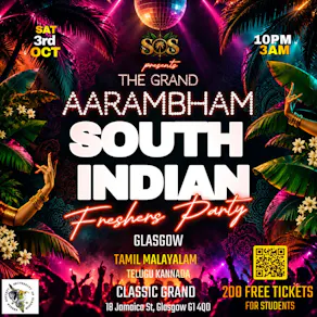 AARAMBHAM: South Indian Freshers Party: SOS Events
