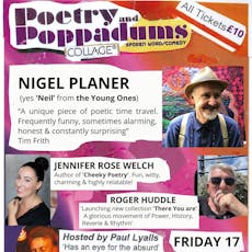 Poetry & Poppadums with NIGEL PLANER at Karamel N22 | Collage Arts