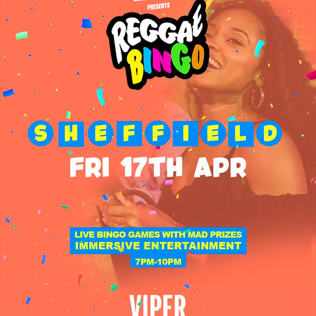 Reggae Bingo - Sheffield - Fri 17th Apr at The Viper Rooms