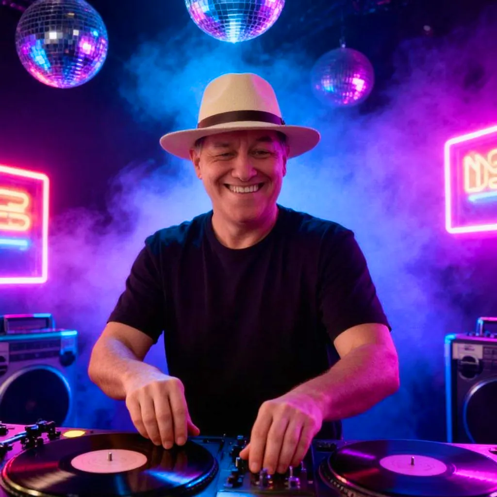 DJ Suit's 80s v 90s dance anthems at Hevingham Village Hall, Norfolk