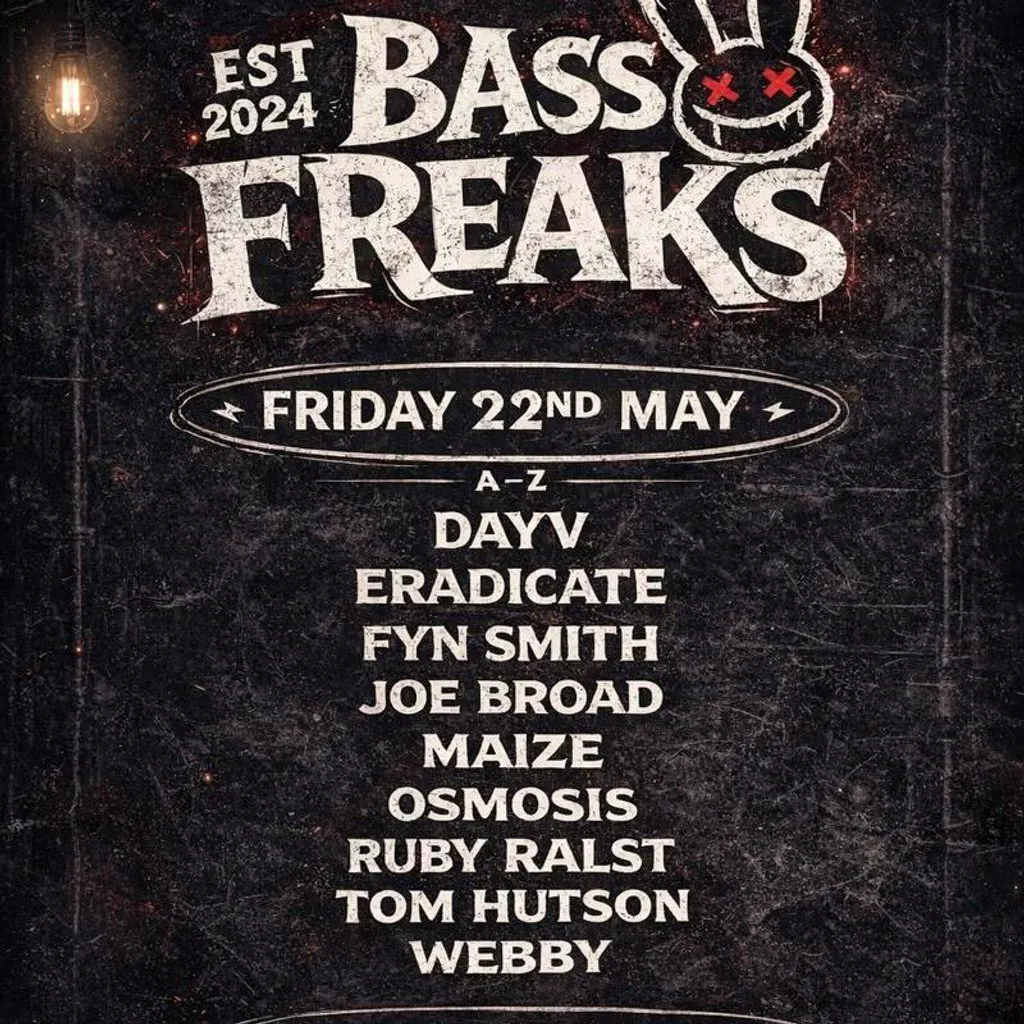 Bass Freaks At Kola Portsmouth Basement at KOLA ‘formerly Moonshine Club‘