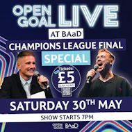Open Goal: LIVE Champions League Final 2026! at Barras Art And Design (BAaD)