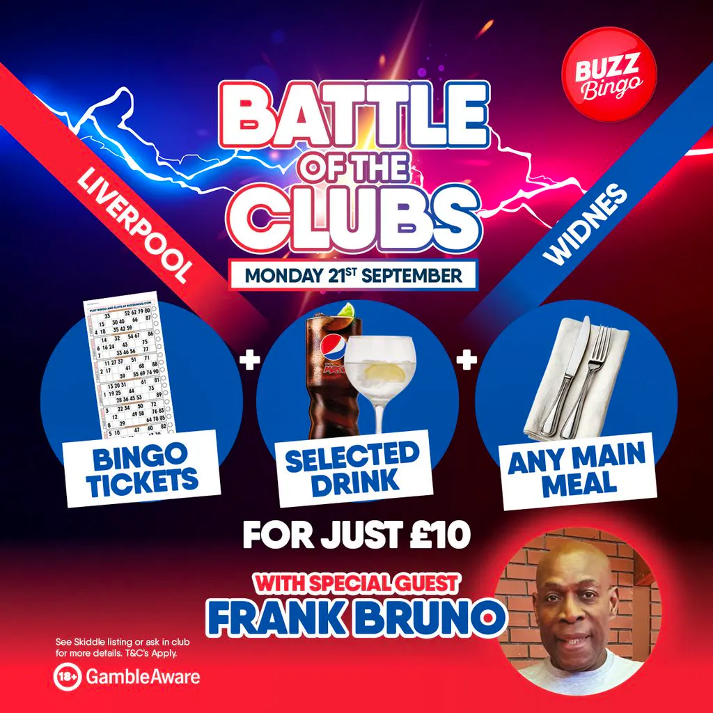 Battle of the Clubs with Frank Bruno 21/09 - Liverpool at Buzz Bingo Liverpool