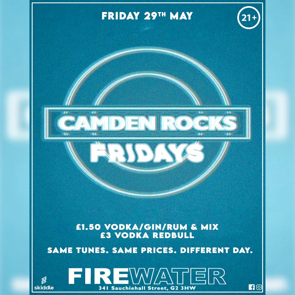 Camden Rocks Fridays at Firewater