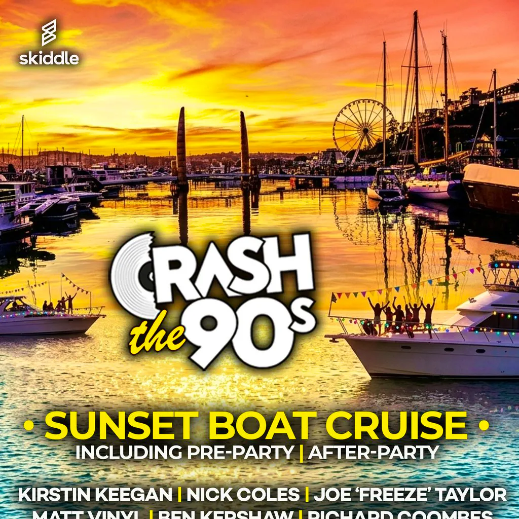 CrashThe90s Sunset Boat Cruise + Afterparty. at Below Decks