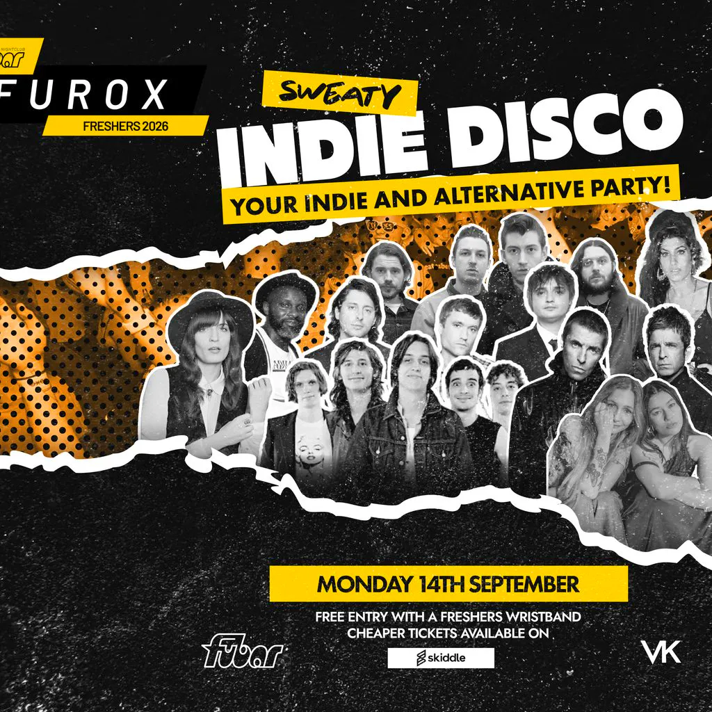 FRESHERS 2026 | Sweaty Indie Disco at Fubar