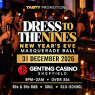 Dress To The Nine New Year's Eve Masquerade Ball at Genting Casino Sheffield