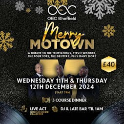 Christmas Merry Motown | The OEC Sheffield  | Wed 11th December 2024 Lineup