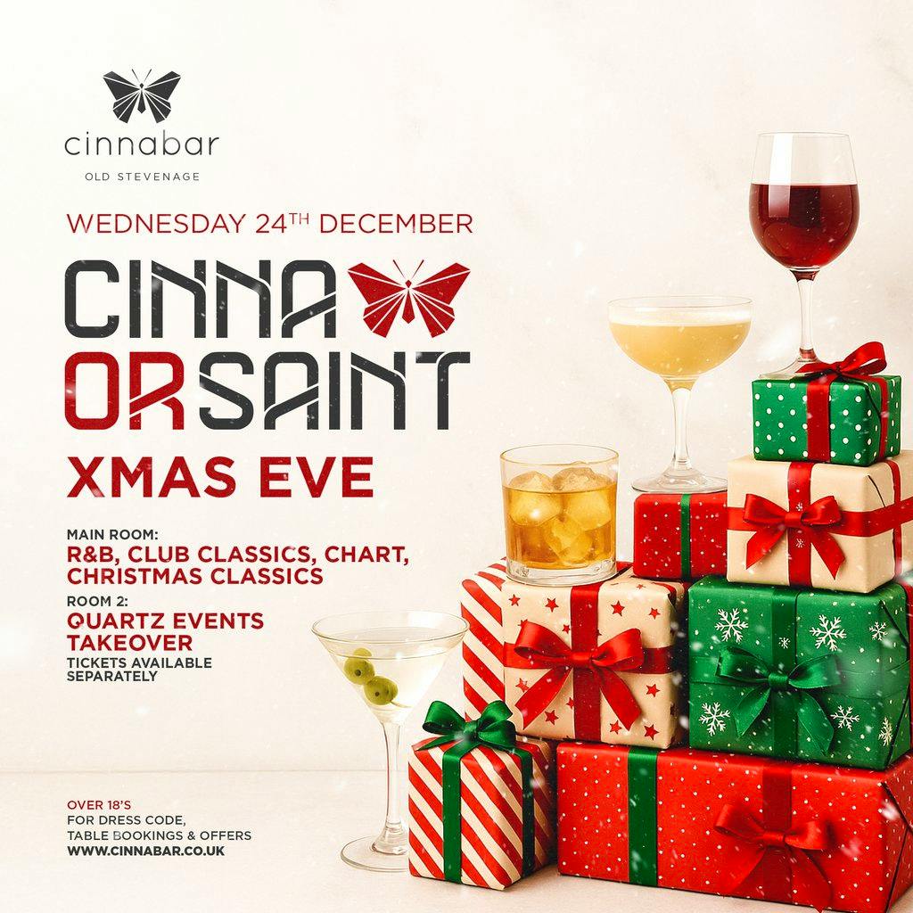 Xmas Eve - CinnaOrSaint at Cinnabar