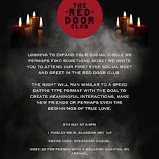 Red Door Club Speed Social at The Red Door Club