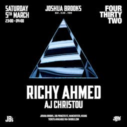 Four Thirty Two Showcase W/ Richy Ahmed & AJ Christou Tickets | Joshua Brooks Manchester  | Sat 5th March 2022 Lineup