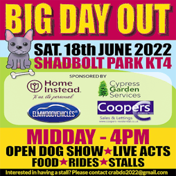CUDDINGTON'S BIG DAY OUT! | Shadbolt Park Paddock Worcester Park,   | Sat 18th June 2022 Lineup