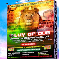 Luv Of Dub at The Fenton 161 Woodhouse Lane, Leeds LS2 3ED