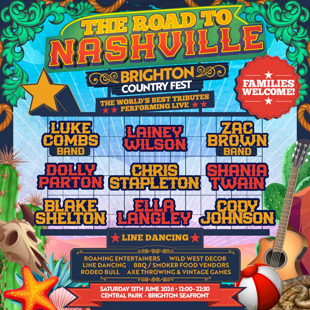 Road to Nashville Outdoor Festival | Brighton Seafront at Central Park Brighton Seafront